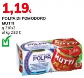 Basko POLPA DI POMODORO MUTTI g 210 x 2 offerta
