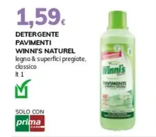 Basko DETERGENTE PAVIMENTI WINNI'S NATUREL offerta