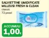 Basko SALVIETTINE UMIDIFICATE MILLEUSI FRESH & CLEAN classic offerta