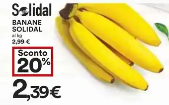 Coop BANANE SOLIDAL offerta