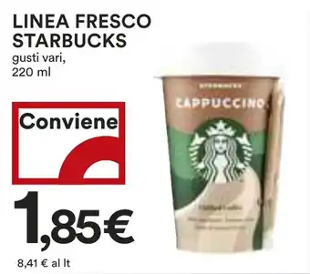 Coop LINEA FRESCO STARBUCKS gusti vari, 220 ml offerta