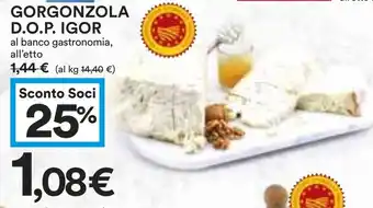 Coop GORGONZOLA D.O.P. IGOR offerta