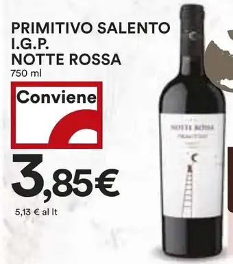 Coop PRIMITIVO SALENTO I.G.P. NOTTE ROSSA 750 ml offerta