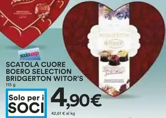Coop SCATOLA CUORE BOERO SELECTION BRIDGERTON WITOR'S 115 g offerta