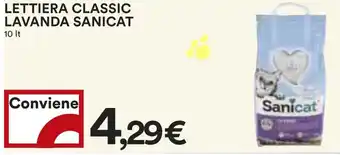 Coop LETTIERA CLASSIC LAVANDA SANICAT 10 lt offerta