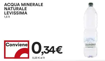 Coop ACQUA MINERALE NATURALE LEVISSIMA 1,5 lt offerta
