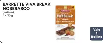 Coop BARRETTE VIVA BREAK NOBERASCO gusti vari, 4 x 30 g offerta