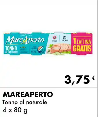Iper Tosano MAREAPERTO Tonno al naturale 4 x 80 g offerta