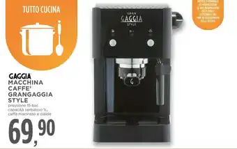 Conad GAGGIA MACCHINA CAFFE' GRANGAGGIA STYLE offerta