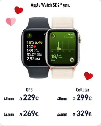 Unieuro Apple Watch SE 2nd gen. GPS 40mm offerta