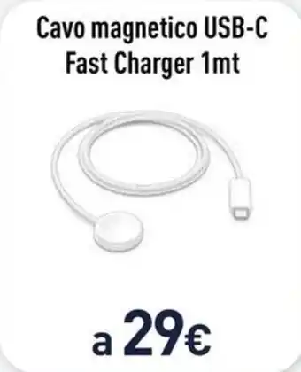 Unieuro Cavo magnetico USB-C Fast Charger 1mt offerta