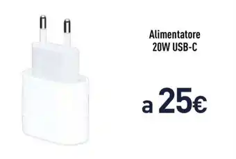 Unieuro Alimentatore 20W USB-C offerta