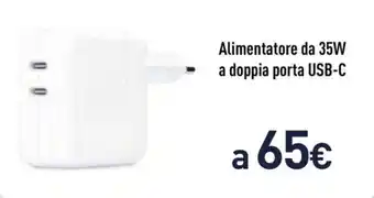 Unieuro Alimentatore da 35W a doppia porta USB-C offerta
