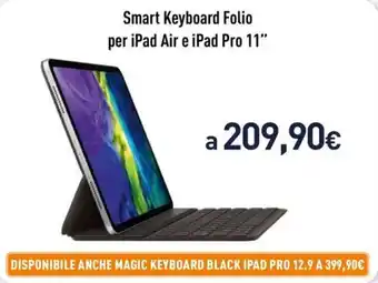 Unieuro Smart Keyboard Folio per iPad Air e iPad Pro 11" offerta