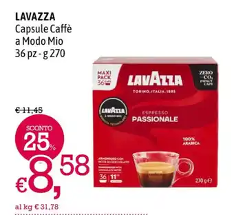 A&O LAVAZZA Capsule Caffè a Modo Mio 36 pz - g 270 offerta