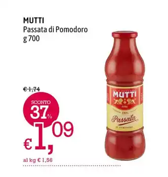 A&O MUTTI Passata di Pomodoro g 700 offerta