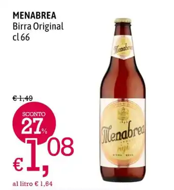 A&O MENABREA Birra Original cl 66 offerta