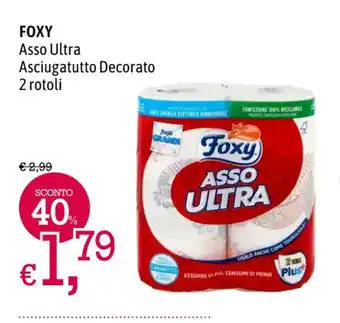 A&O FOXY Asso Ultra Asciugatutto Decorato 2 rotoli offerta