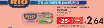 Bennet FILETTI DI SGOMBRO GRIGLIATI RIO MARE tipi vari, g 120 offerta