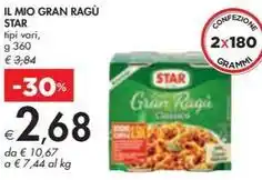Bennet IL MIO GRAN RAGÙ STAR tipi vari, g 360 offerta