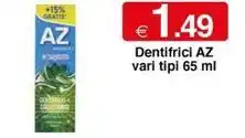 Dentifrici AZ vari tipi 65 ml