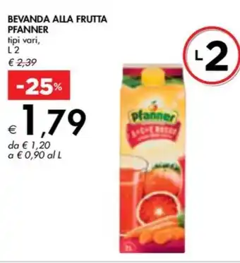 Bennet BEVANDA ALLA FRUTTA PFANNER tipi vari, L2 offerta