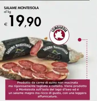 Bennet SALAME MONTEISOLA al kg offerta