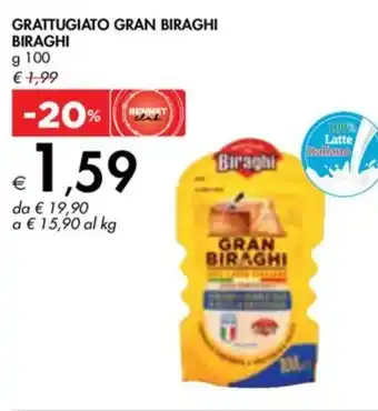 Bennet GRATTUGIATO GRAN BIRAGHI BIRAGHI g 100 offerta