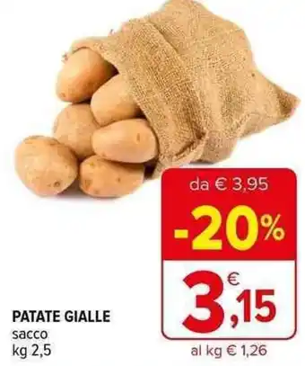 Iperal PATATE GIALLE sacco kg 2,5 offerta