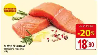 Iperal FILETTO DI SALMONE confezione risparmio offerta