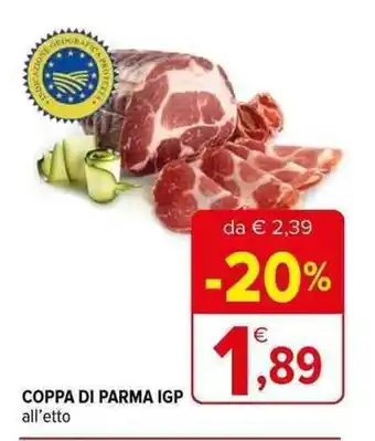 Iperal COPPA DI PARMA IGP all'etto offerta