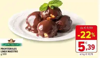Iperal PROFITEROLES LINEA MAESTRO g 500 offerta