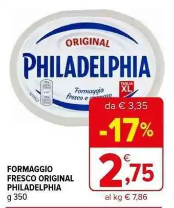 Iperal FORMAGGIO FRESCO ORIGINAL PHILADELPHIA g 350 offerta
