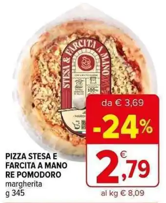 Iperal PIZZA STESA E FARCITA A MANO RE POMODORO margherita g 345 offerta