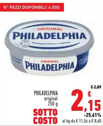 Conad Superstore PHILADELPHIA original 250 g offerta