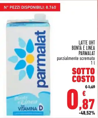 Conad Superstore LATTE UHT BONTÀ E LINEA PARMALAT parzialmente scremato 1 l offerta