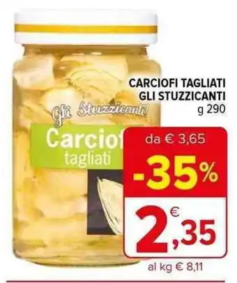 CARCIOFI TAGLIATI GLI STUZZICANTI g 290