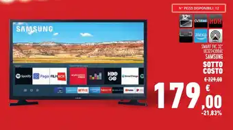 Conad Superstore SMART TVC 32" UE32T4300AE SAMSUNG offerta