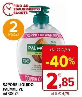Iperal SAPONE LIQUIDO PALMOLIVE ml 300 x 2 offerta