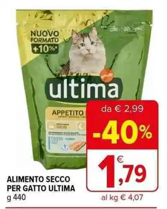 Iperal ALIMENTO SECCO PER GATTO ULTIMA g 440 offerta