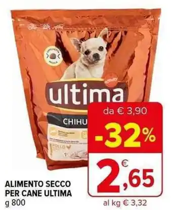 Iperal ALIMENTO SECCO PER CANE ULTIMA g 800 offerta