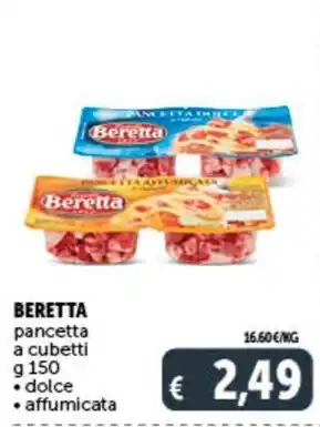 Deco Supermercati BERETTA pancetta a cubetti dolce affumicata offerta