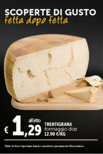 Deco Supermercati TRENTIGRANA formaggio dop offerta