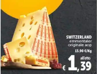 Deco Supermercati SWITZERLAND emmentaler originale aop offerta