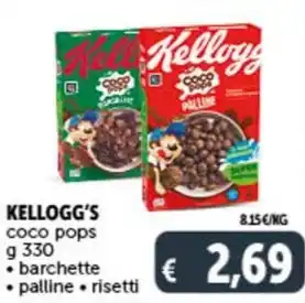Deco Supermercati KELLOGG'S coco pops g 330 offerta