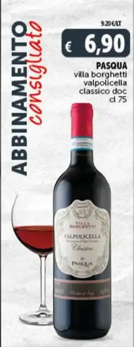Deco Supermercati PASQUA villa borghetti valpolicella classico doc cl 75 offerta
