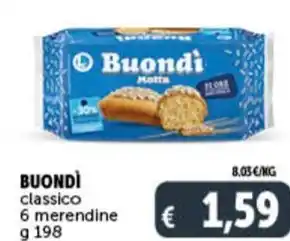 Deco Supermercati BUONDÌ classico 6 merendine g 198 offerta