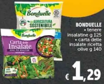 Deco Supermercati BONDUELLE tenere insalatine g 125 offerta