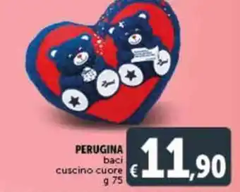 Deco Supermercati PERUGINA baci cuscino cuore g 75 offerta