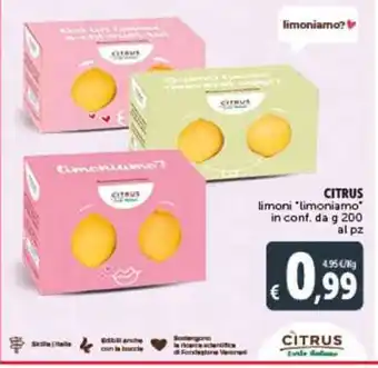Deco Supermercati CITRUS limoni conf. da g 200 offerta